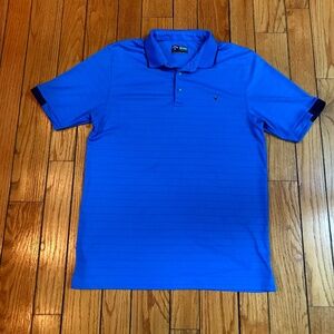 CALLAWAY MENS BLUE OPTI-DRY GOLF SHIRT - SIZE M